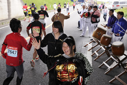 2014大会の沿道応援