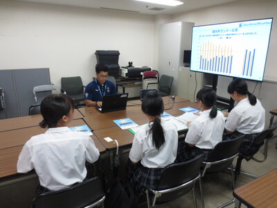 地元中学生からのインタビューを受けました！